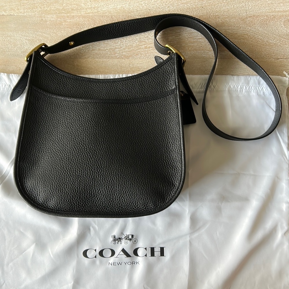 Coach Black Leather Shoulder Bag